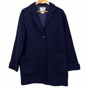 Studio Jax Deep Purple Wool Cashmere Blend Coat Women’s XL